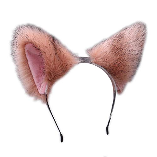 Yzdysg Pelzige Plüschkatzen Ohrstirnbänder Japanische Stile Animel Ohrs Cosplays Haarzubehör Für Maskeraden Weihnachtsfeiern von Yzdysg