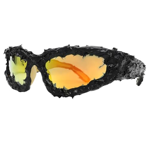 Yzdysg Sonnenbrille, einzigartige, mit Nieten besetzte, modische, auffällige Spikes, modische Sonnenbrille für Halloween-Partys und den Alltag von Yzdysg