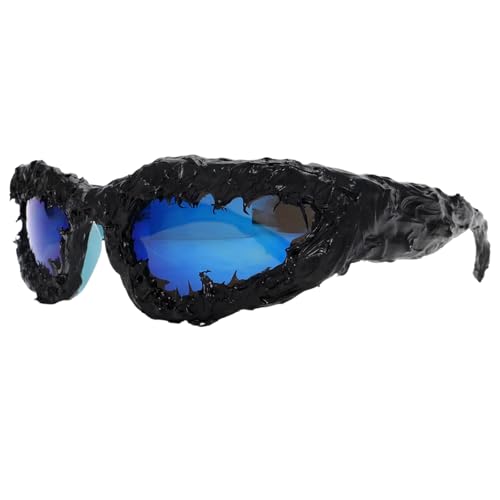 Yzdysg Sonnenbrille, einzigartige, mit Nieten besetzte, modische, auffällige Spikes, modische Sonnenbrille für Halloween-Partys und den Alltag von Yzdysg