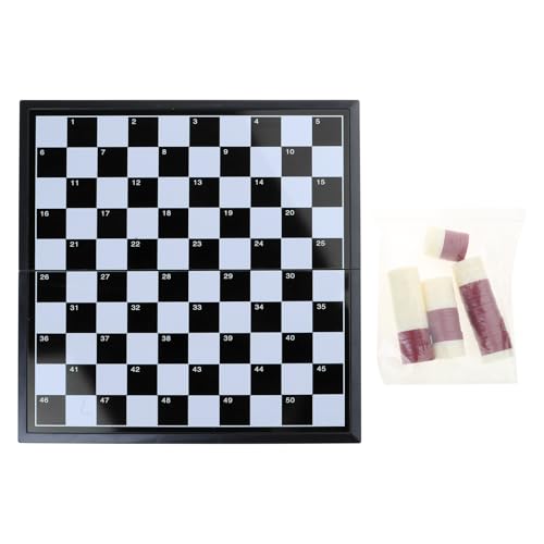 Yzdysg Travel Checkers Brettspiel Set Folding Chess Board Plastik Schalte Checkers Reisespiel Familienpädagogikspielzeug von Yzdysg