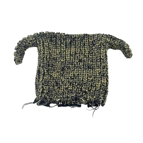 Yzdysg Vielseitiger Strick Schädelhut Mit Horn Und Horn Farbenfrohen Teufelshut Für Aktivitäten Freien Und Straßenmode von Yzdysg
