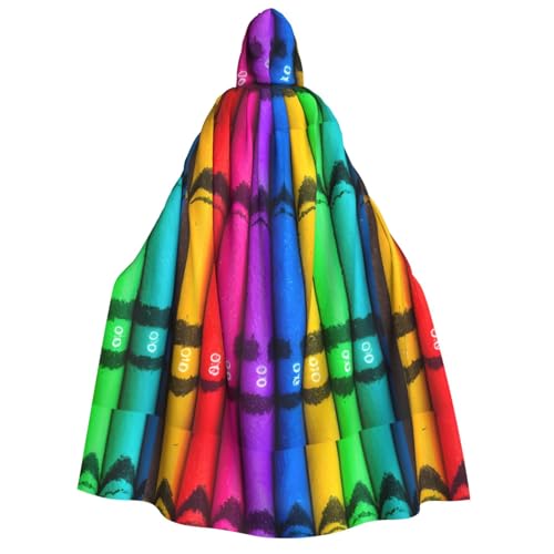 YzgWjBhd Buntstifte, Unisex, Kapuzenmantel, Umhang, niedlicher Halloween-Hexenumhang, Kostüm für Männer und Frauen YzgWjBhd Buntstifte, Unisex, Kapuzenmantel, Umhang, niedlicher Halloween-Hexenumhang, Kostüm für Männer und Frauen von YzgWjBhd
