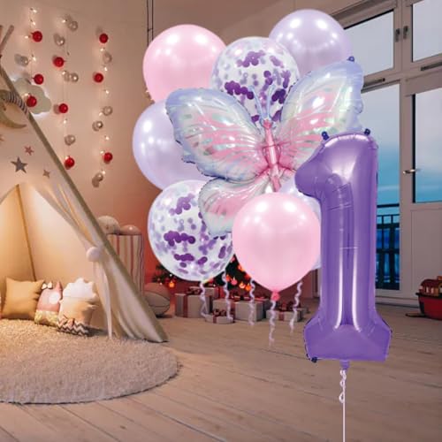 9 Stück lila schmetterlinge luftballons,Schmetterlinge Deko 1. Geburtstag Mädchen,Schmetterling Geburtstagsdeko, 1 Jahr Geburtstag Mädchen, schmetterling Deko Schmetterling 9 Stück lila schmetterlinge luftballons,Schmetterlinge Deko 1. Geburtstag Mädchen,Schmetterling Geburtstagsdeko, 1 Jahr Geburtstag Mädchen, schmetterling Deko Schmetterling von YzmrBdqc