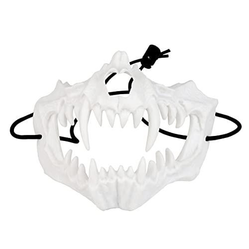 Yzpacc Airsoft-Maske, Halbgesichtsmaske, Oni-Maske, Samurai-Maske, Totenkopf-Halbgesichtsmaske, taktische Halbgesichtsmaske mit Ohrenschutz, Netzmaske für Halloween, Party, Paintball, Cs, Jagd Yzpacc Airsoft-Maske, Halbgesichtsmaske, Oni-Maske, Samurai-Maske, Totenkopf-Halbgesichtsmaske, taktische Halbgesichtsmaske mit Ohrenschutz, Netzmaske für Halloween, Party, Paintball, Cs, Jagd von Yzpacc