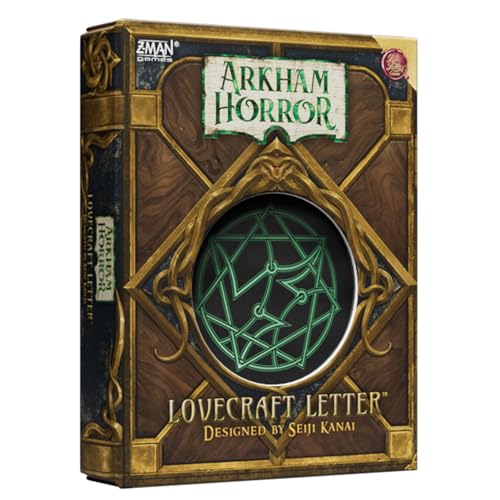 Arkham Horror: Lovecraft Briefkartenspiel – Strategiespiel basierend auf preisgekröntem Liebesbrief, spannendes Deduktionsspiel für Kinder und Erwachsene, ab 14 Jahren, 2–6 Spieler, 20 Minuten Arkham Horror: Lovecraft Briefkartenspiel – Strategiespiel basierend auf preisgekröntem Liebesbrief, spannendes Deduktionsspiel für Kinder und Erwachsene, ab 14 Jahren, 2–6 Spieler, 20 Minuten von Z-Man Games