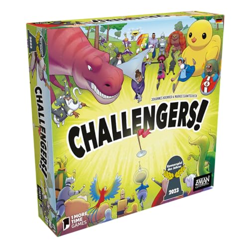 ZMan, Challengers!, Kennerspiel des Jahres 2023, Familienspiel, Kartenspiel, 1-8 Spieler, Ab 8+ Jahren, 45 Minuten, Deutsch von ZMan