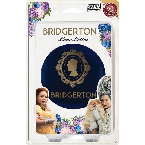 Bridgerton Love Letter Card Game - Unmask Lady Whistledown Identity! Strategiespiel für Kinder und Erwachsene basierend auf der Hit Neflix Serie, ab 10 Jahren, 2-6 Spieler, 20 Minuten Spielzeit, von Z-Man Games