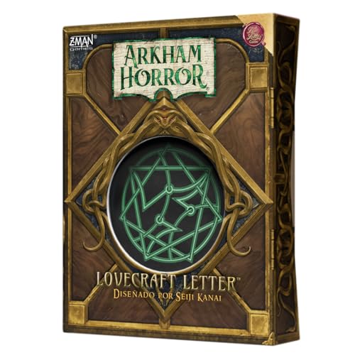Z-Man Games Arkham Horror Lovecraft Letter, Kartenspiel, ab 14 Jahren, 2 bis 6 Spieler, 30-45 Minuten pro Spiel, Spanisch Z-Man Games Arkham Horror Lovecraft Letter, Kartenspiel, ab 14 Jahren, 2 bis 6 Spieler, 30-45 Minuten pro Spiel, Spanisch von Z-Man Games