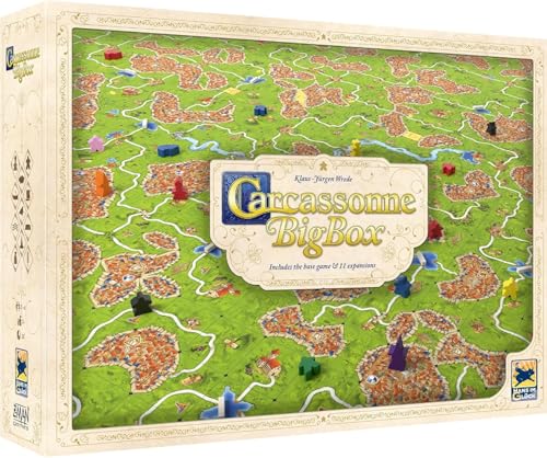 Z-Man Games Carcassonne Big Box (2022) | Brettspiel | Alter 7+ | 2-6 Spieler | 35 Minuten Spieldauer, Mehrfarbig (ZMGZH010) von Z-Man Games