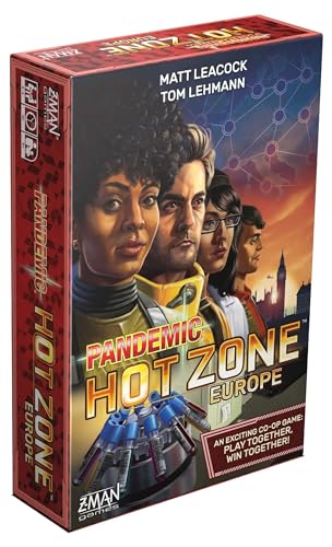 Z-Man Games, Pandemic Hot Zone Europe, Board Game, Ages 8+, for 2 to 5 Players, 45 Minutes Playing Time von Z-Man Games