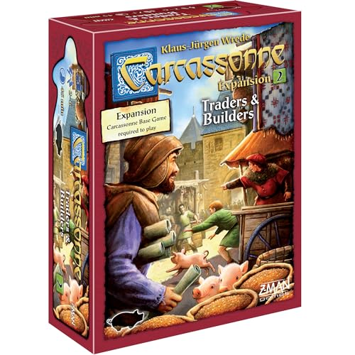 Z-Man Games , Carcassonne Traders & Builders, Board Game Expansion 2, Ages 7 and up, 2-6 Players, 45 Minutes Playing Time von Z-Man Games