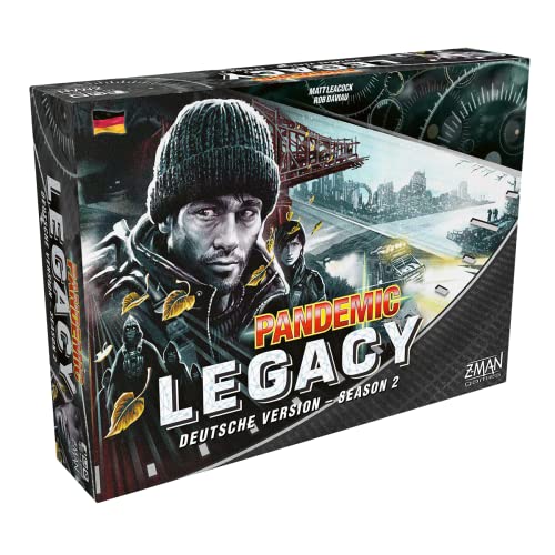 ZMan | Pandemic: Legacy – Season 2 (schwarz) | Kennerspiel | Sonderpreis 2018 | 2-4 Spieler | Ab 14+ Jahren | 60+ Minuten | Deutsch von Z-Man Games