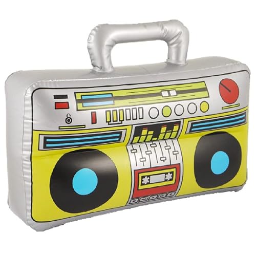 Z&H Boombox, aufblasbares Stereo, Kostümzubehör, Lautsprecher im Retro-Stil, 45 cm, Stereo Grau. von Z&H