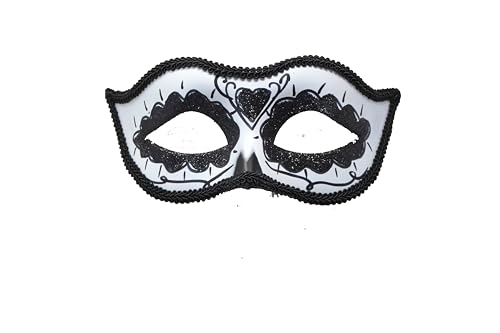 Z&H Schwarze Gesichtsmaske - Maske für den Tag der Toten, Gesichtsmaske, Gesichtsmaske, Augenmaske. von Z&H