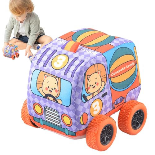 ZAGARO Spielzeug für Reibungsfahrzeuge, Autos mit Reibungsantrieb für Kleinkinder - Beruhigendes Aktivitätsauto-Spielzeug mit niedlichen Cartoon-Designs,Feines Motorfahrzeugspielzeug für Kinder ab 1 von ZAGARO