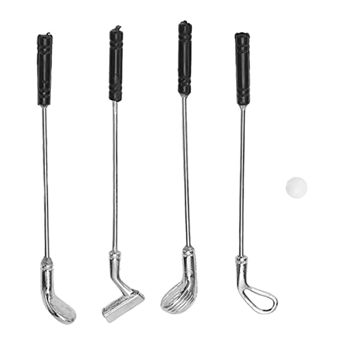Baby Golf Clubs, 5pcs Dollhouse Golfing Club Mini Golfwagen Kleinkind Golf Clubs 1:12 Plastiklegierung Exquisite Mini Golfing Clubs für 1:12 Dollhouse DIY Baby Golf Clubs, 5pcs Dollhouse Golfing Club Mini Golfwagen Kleinkind Golf Clubs 1:12 Plastiklegierung Exquisite Mini Golfing Clubs für 1:12 Dollhouse DIY von ZAICOLER