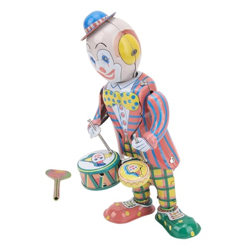 ZAICOLER Clowns, Tisch Clown Spielzeug Wind -up Clown Blechplatte Retro Uhrwerk Clown Schlagzeuger Figur Vintage Clown Spielzeug Retro Uhrwerk Clown Spielzeug für Desktop Dekoration ZAICOLER Clowns, Tisch Clown Spielzeug Wind -up Clown Blechplatte Retro Uhrwerk Clown Schlagzeuger Figur Vintage Clown Spielzeug Retro Uhrwerk Clown Spielzeug für Desktop Dekoration von ZAICOLER