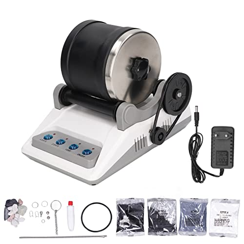 ZAICOLER Für Erwachsene, Für Electric Toy mit Rauen Edelsteinen Polishing GITS Rock Polierer Tumbler Kit Erwachsene Für (EU-Stecker) von ZAICOLER