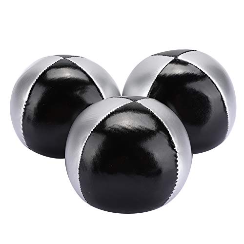 ZAICOLER Jonglierkugeln, Schwarzes PU -Leder -Jonglierkugeln für Anfänger Jonglieren Bälle 3PCs für Büro Freizeitunterhaltung ZAICOLER Jonglierkugeln, Schwarzes PU -Leder -Jonglierkugeln für Anfänger Jonglieren Bälle 3PCs für Büro Freizeitunterhaltung von ZAICOLER