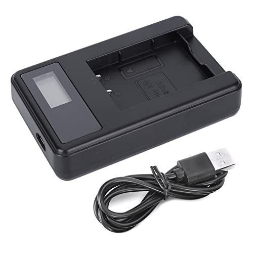 ZAICOLER Kamera -Batterie Ladegerät, Kunststoff -Kamera -Ladegerät Kamera -Batterie Ladegerät mit LCD -Display für Digitalkamera von ZAICOLER