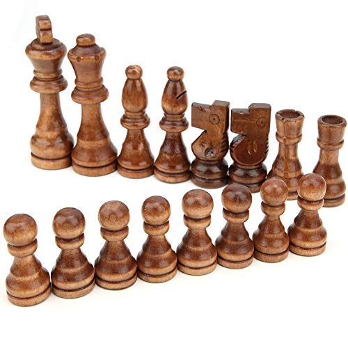 ZAICOLER Schachstücke, 32 Stcs Schachstücke Nur Holzschach -Set Holz für Kinder -Interaktionsspielzeug ZAICOLER Schachstücke, 32 Stcs Schachstücke Nur Holzschach -Set Holz für Kinder -Interaktionsspielzeug von ZAICOLER