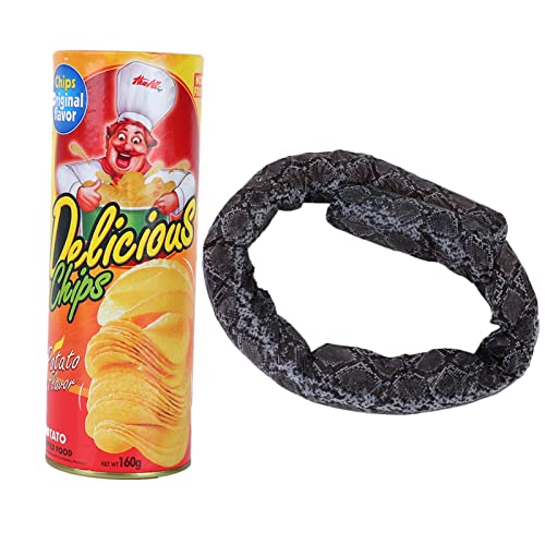 ZAICOLER Schlange in Einem Dose Streich, Kartoffelchip -Schlange Überraschungschip und Kartoffelspielzeug Schlange in Dose Streich Lustig Schwierig für Halloween -Party ZAICOLER Schlange in Einem Dose Streich, Kartoffelchip -Schlange Überraschungschip und Kartoffelspielzeug Schlange in Dose Streich Lustig Schwierig für Halloween -Party von ZAICOLER