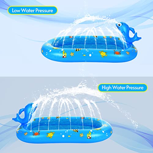 ZAICOLER Splash Pad für, Splash -Pad -Sprinkler für für Kleinkind Sommer Im Freien Wasserspielzeug Pool Sprinkler für Aufblasbarer Sprinklerpool von ZAICOLER