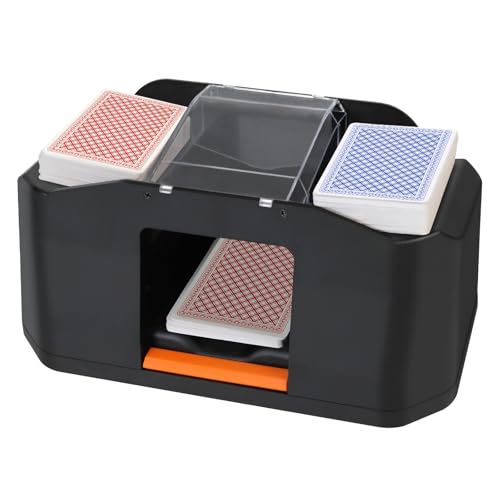 ZAKVOP Kartenmischmaschine Elektrische, Kartenmischer mit 2000mAh Wiederaufladbarem Akku, Schneller Karten Mischgerät, Geräuscharmer Kartenmischgerät, Kartenspiel Card Shuffler (2000 mah A) ZAKVOP Kartenmischmaschine Elektrische, Kartenmischer mit 2000mAh Wiederaufladbarem Akku, Schneller Karten Mischgerät, Geräuscharmer Kartenmischgerät, Kartenspiel Card Shuffler (2000 mah A) von ZAKVOP