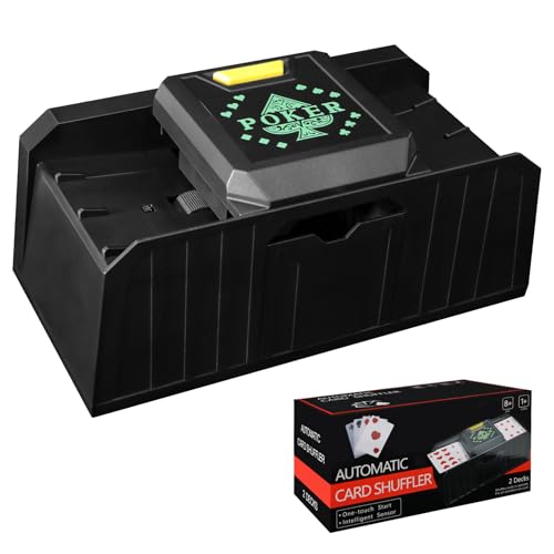 ZAKVOP kartenmischmaschine elektrische, Kartenmischmaschine, ab 3 Jahren, USB/batteriebetriebener, kartenmischer für UNO, Poker, Texas Hold Em, Blackjack - Schwarz ZAKVOP kartenmischmaschine elektrische, Kartenmischmaschine, ab 3 Jahren, USB/batteriebetriebener, kartenmischer für UNO, Poker, Texas Hold Em, Blackjack - Schwarz von ZAKVOP