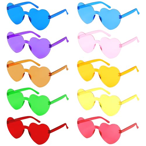 ZALAON 10 Stück Bunte Herz Brillen,sonnenbrille party,Herzbrille,Lustige Sonnenbrille Herz ist geeignet für Strand, Party, Party, Geburtstag und andere Szenen ZALAON 10 Stück Bunte Herz Brillen,sonnenbrille party,Herzbrille,Lustige Sonnenbrille Herz ist geeignet für Strand, Party, Party, Geburtstag und andere Szenen von ZALAON