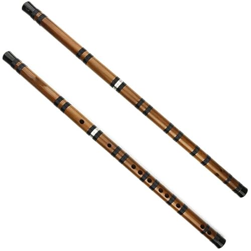 Bambusflöteninstrument Bambusflöte Handgefertigte professionelle Musikinstrumente mit Zubehör(F) von ZALHIN