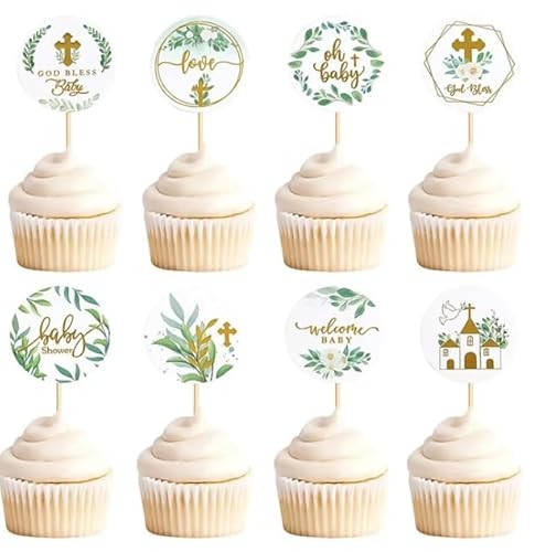 ZALHIN 48 Stuck Cake Topper Taufe - Tortendeko Taufe,oh-Baby Cake Topper, Taufe Deko Junge, Taufe Deko Mädchen, Tortendeko Geburtstag, Kuchen Deko, Dessert Deko, Baby Shower, Welcome Baby ZALHIN 48 Stuck Cake Topper Taufe - Tortendeko Taufe,oh-Baby Cake Topper, Taufe Deko Junge, Taufe Deko Mädchen, Tortendeko Geburtstag, Kuchen Deko, Dessert Deko, Baby Shower, Welcome Baby von ZALHIN