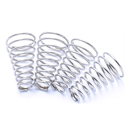 ZALINA Konische Kompressionsfedern Turmfeder 304 Edelstahl -Verjüngungsdruckdruck Federdrahtdurchmesser 1,2 mm 1,4 mm 1,5 mm 1,8 mm 2 mm (Size : 1.8X(12-26) x38-7, Color : 1.8mm) von ZALINA