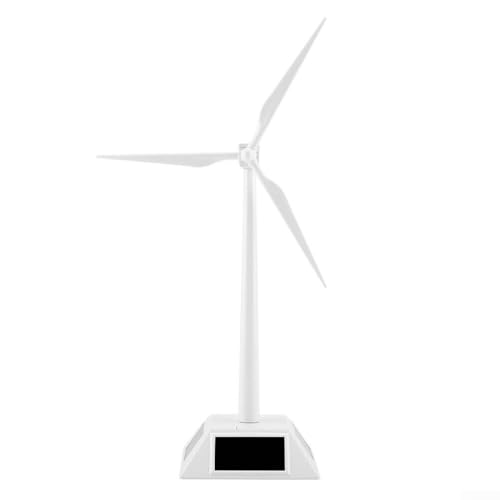 ZAMETTER 2-in-solarbetriebene Windturbine, Modellständer, Windmühle, Schreibtisch-Dekoration von ZAMETTER