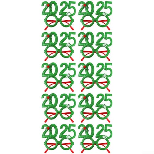 ZAMETTER Eine fröhliche Ergänzung zu Ihrer festlichen Dekoration, ein Set von zehn bunten Rahmen für die Feiertage (GreenA) von ZAMETTER