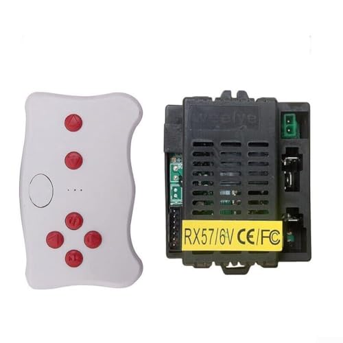 ZAMETTER Kinder Elektrofahrzeug Zubehör weelye RX57 Empfänger mit 2 4G Steuerungstechnik für verbesserte Spielzeit (TX10 und RX57 6V) von ZAMETTER