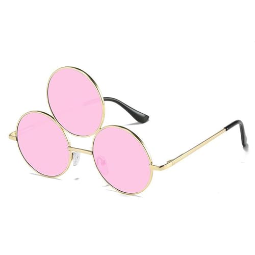 ZANGWAGRU Bunte Runde Drei Rahmenbrillen Teenager Weihnachtsfest Photo Brille Party Drei Frame Farblinsen Brille ZANGWAGRU Bunte Runde Drei Rahmenbrillen Teenager Weihnachtsfest Photo Brille Party Drei Frame Farblinsen Brille von ZANGWAGRU