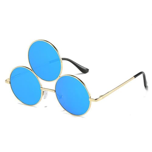 ZANGWAGRU Bunte Runde Drei Rahmenbrillen Teenager Weihnachtsfest Photo Brille Party Drei Frame Farblinsen Brille ZANGWAGRU Bunte Runde Drei Rahmenbrillen Teenager Weihnachtsfest Photo Brille Party Drei Frame Farblinsen Brille von ZANGWAGRU