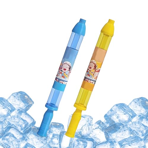 ZANWANXIN Firework Water Gun, Romantic Fireworks Style Water Spray Props Suitable for Couples, High Pressure Pull-Out Sprinkler Spray Toys for Bathing, Pool, Party Entertainment (Blue+Yellow) von ZANWANXIN