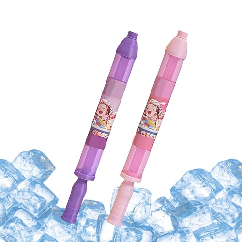 ZANWANXIN Firework Water Gun, Romantic Fireworks Style Water Spray Props Suitable for Couples, High Pressure Pull-Out Sprinkler Spray Toys for Bathing, Pool, Party Entertainment (Pink+Purple) von ZANWANXIN