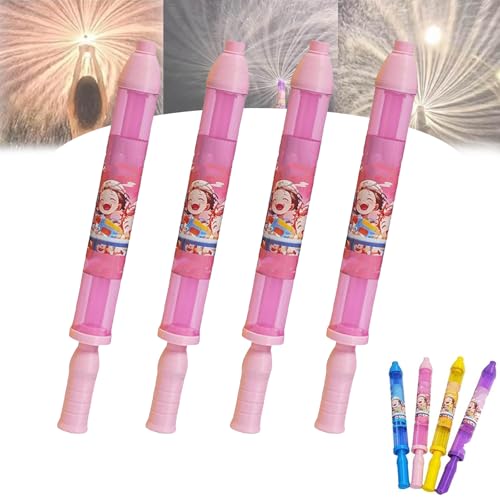 ZANWANXIN Firework Water Gun,Romantic Firework Water Spray Gun Suitable for Couples,High Pressure Pull-Out Sprinkler Spray Toys,for Bathing, Pool, Party Entertainment (4Pcs-Pink) von ZANWANXIN