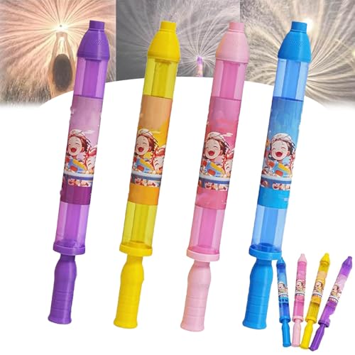 ZANWANXIN Firework Water Gun,Romantic Firework Water Spray Gun Suitable for Couples,High Pressure Pull-Out Sprinkler Spray Toys,for Bathing, Pool, Party Entertainment (4pcs-Mix) von ZANWANXIN