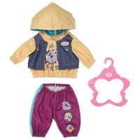 ZAPF 832615 BABY born Outfit mit Hoody 43 cm von ZAPF CREATION® BABY BORN®