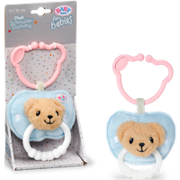 ZAPF 839362 BABY born for babies - Schnuller aus Plüsch mit Beißring von ZAPF CREATION® BABY BORN®