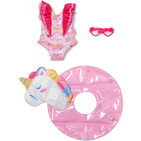 ZAPF 839447 BABY born Schwimm-Set Einhorn 43 cm von ZAPF CREATION® BABY BORN®