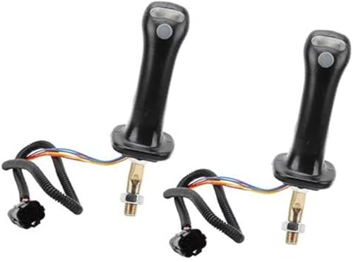 ZAPYVET 2 Stück 3-Tasten-Joystickgriffe for Bagger, Ersatz-Joystickhebel for mit 6 Stiften L+R, langlebiger Griff aus Aluminiumlegierung, kompatibel for DH DX150 225 300 370-9C ZAPYVET 2 Stück 3-Tasten-Joystickgriffe for Bagger, Ersatz-Joystickhebel for mit 6 Stiften L+R, langlebiger Griff aus Aluminiumlegierung, kompatibel for DH DX150 225 300 370-9C von ZAPYVET