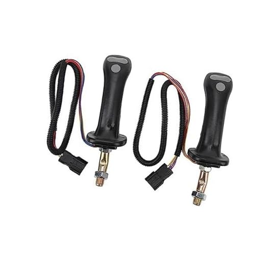 ZAPYVET Joystick-Hebel for Bagger, 2 Stück, 3-Tasten-Joystickgriffe for, 6-polig, Schwarze Aluminiumlegierung, kompatibel mit DH DX150 215 225 300 370 9C ZAPYVET Joystick-Hebel for Bagger, 2 Stück, 3-Tasten-Joystickgriffe for, 6-polig, Schwarze Aluminiumlegierung, kompatibel mit DH DX150 215 225 300 370 9C von ZAPYVET