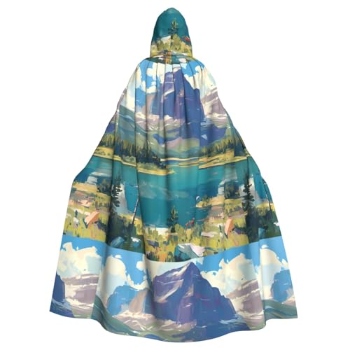 Umhang mit Kapuze im Querformat – Allover-Druck-Design, Polyester-Material, bequem und langlebig, perfekt für Halloween, Cosplay und mehr Umhang mit Kapuze im Querformat – Allover-Druck-Design, Polyester-Material, bequem und langlebig, perfekt für Halloween, Cosplay und mehr von ZAQXSWCDEV