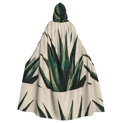 Wunderschöner Pflanzen-Kapuzenumhang – Allover-Druck-Design, Polyester-Material, bequem und langlebig, perfekt für Halloween, Cosplay und mehr von ZAQXSWCDEV