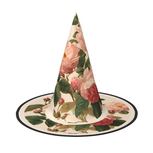 ZAQXSWCDEV Bunte Rosen Halloween Hut - Gruseliges Party-Kostüm-Accessoire mit Volldruck-Design - Leichter faltbarer Hexenhut für Halloween, Karneval, Maskerade & Rollenspiel-Events ZAQXSWCDEV Bunte Rosen Halloween Hut - Gruseliges Party-Kostüm-Accessoire mit Volldruck-Design - Leichter faltbarer Hexenhut für Halloween, Karneval, Maskerade & Rollenspiel-Events von ZAQXSWCDEV